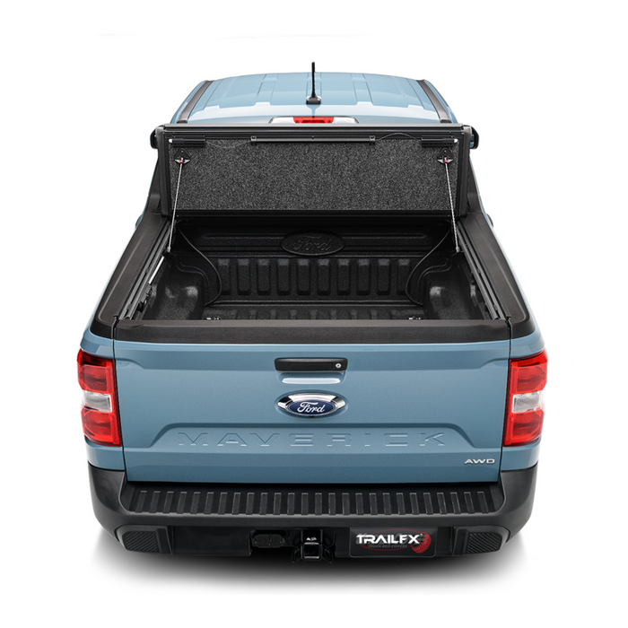 TrailFX Hard Tri-Fold Tonneau Cover Black Aluminum Model TFX3711