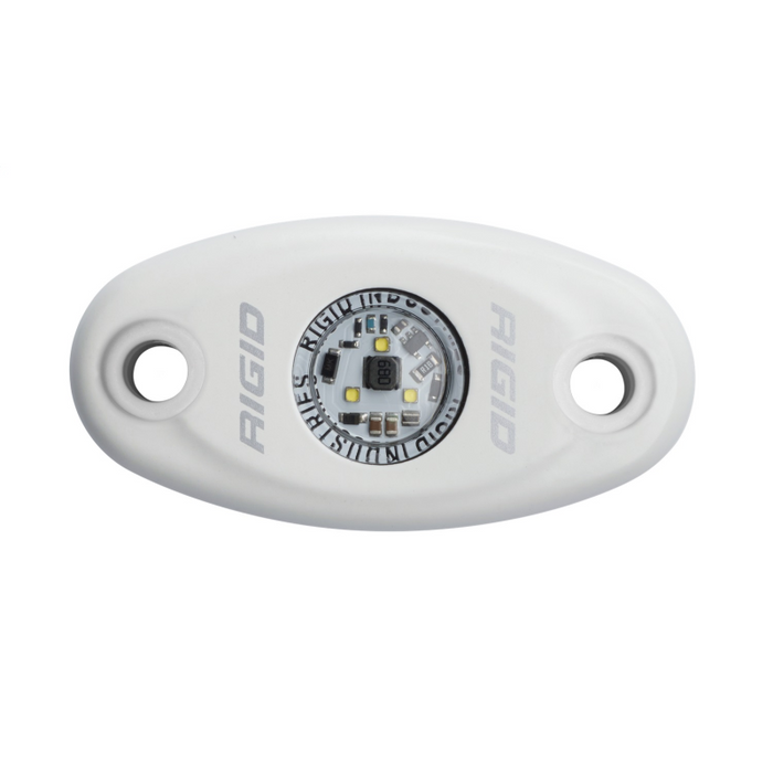 Rigid Industries A-Series LED Light, High Power, Cool White, White Housing, Single Model 480213
