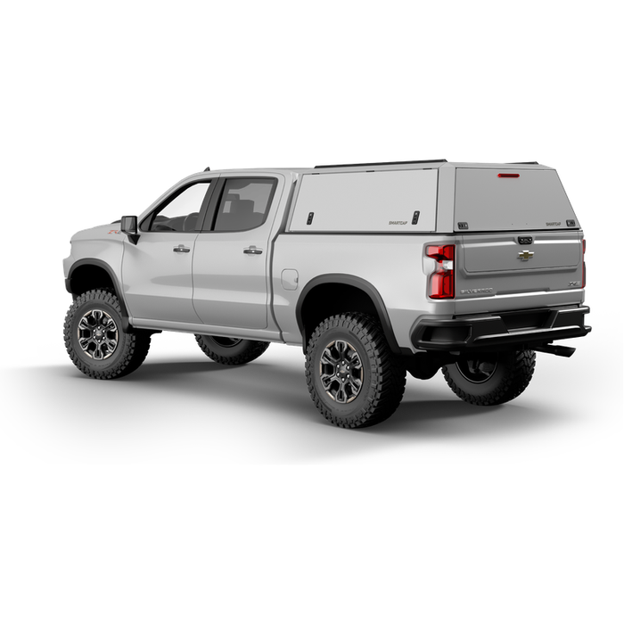 SmartCap OEM White Truck Bed Cap EDGE Defender Series w/ Vertical Locks Model ED0130-WN
