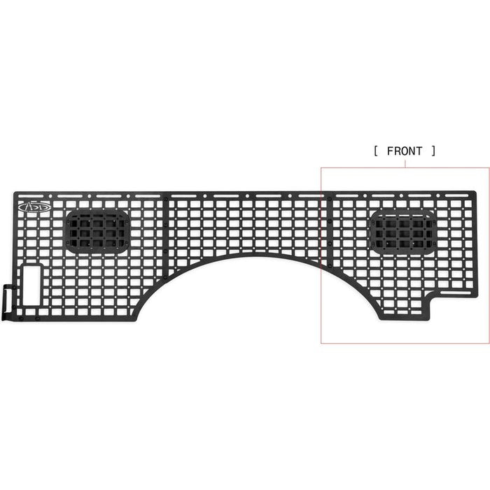 Addictive Desert Designs 23 Ford Super Duty Bed Side Molle Panels Passenger Full Kit Model AC8103301NA