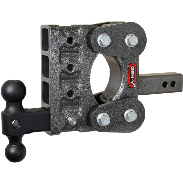 GEN-Y The BOSS TORSION-FLEX 2" Shank 5" Drop 1.1K TW 10K Hitch & GH-031 Dual-Ball Model GH-1014