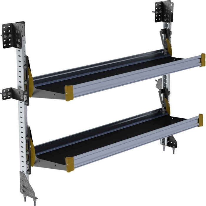 Ranger Design Fold-Away Cargo Van Foldable Shelving System - 2 Levels 51"H x 60"W Model F4-RA60-2