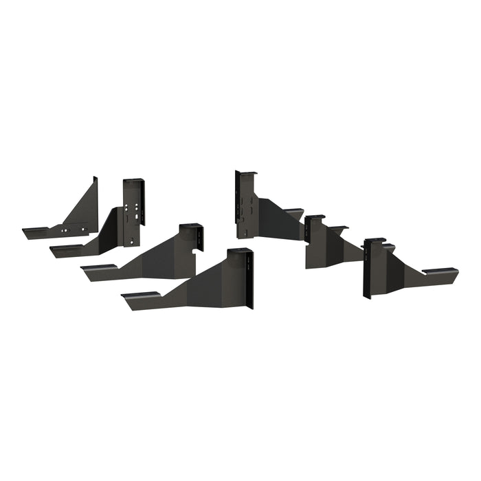 Luverne O-Mega II 6" x 98" Black Aluminum Step Nerf Bars Model 584098-571339