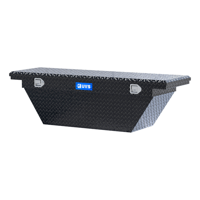 UWS 63" Deep Angled Truck Tool Box, Low Profile (LTL Shipping Only) Model TBSD-63A-LP-BLK