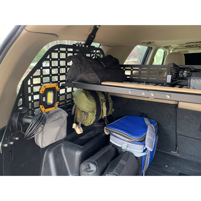 Rago Fabrication 2010-2022 5th Gen Toyota 4Runner Molle Storage Panel Shelf Model R1019T4RURCS