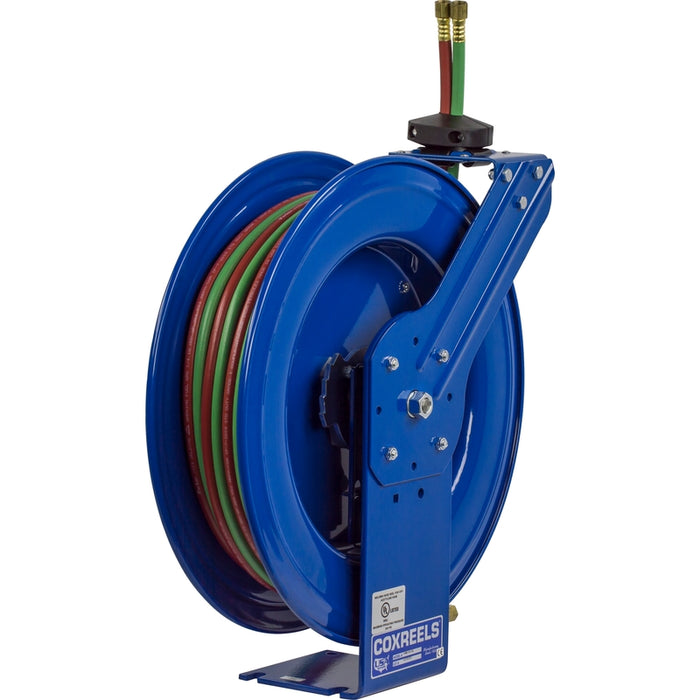 Coxreels SHW Series Spring Driven Welding Hose Reel 1/4 in. x 75 ft. - Hose Included 200 PSI Oxy-Acetylene Model SHW-N-175