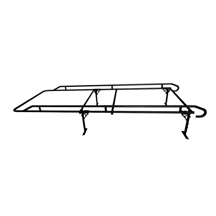 Service Body Material Rack TrailFX Ladder Rack 1000 LB Service Body Contractor Rack Black Steel M ...