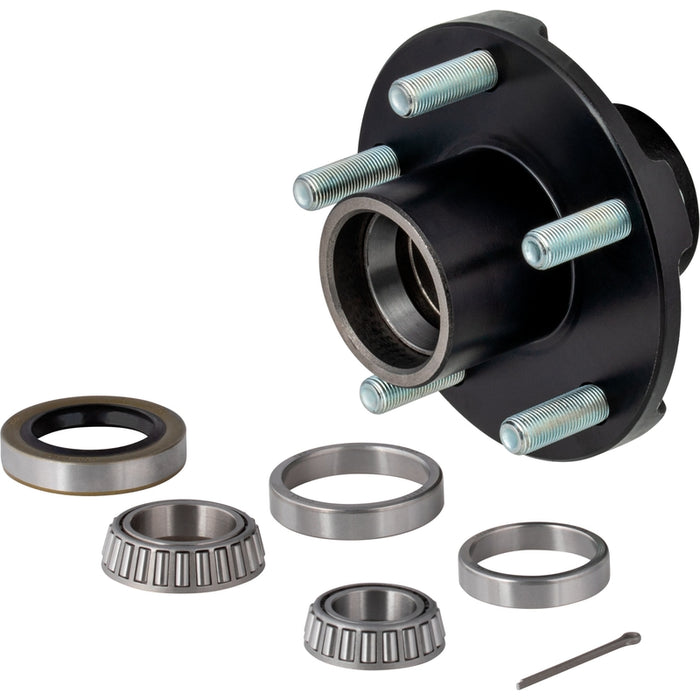 CURT Idler Hub, 5 on 4.5"; 5.5" Hub Flange - 2,200 lbs. (with Bearing Cone Kit) Model 814207