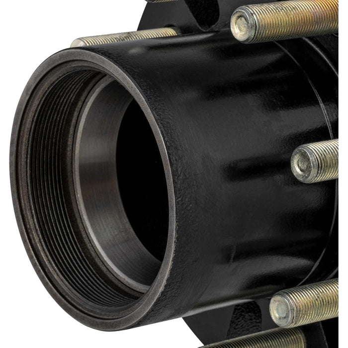 CURT Threaded Trailer Idler Hub Assembly - 12,000-lb. 8 on 6-1/2", 16-17-1/2" Wheel Size, 5/8" Studs, Oil Model 696691
