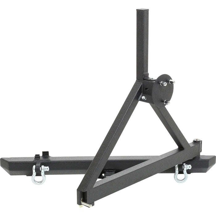 Smittybilt SRC Classic Rear Bumper W/ D-Rings, Hitch & Tire Carrier - Model 76651D