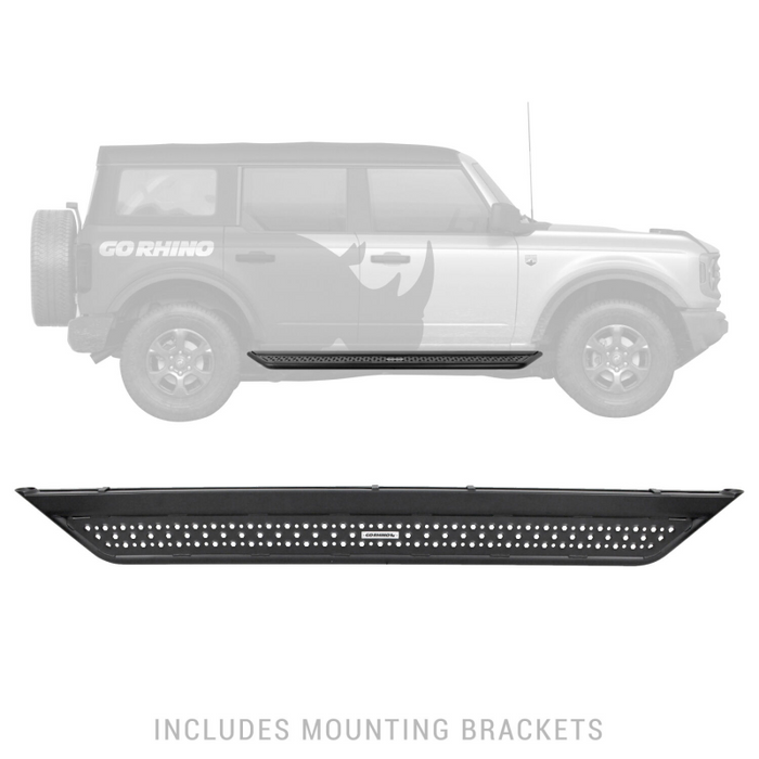 Go Rhino Dominator Xtreme D6 Running boards with Rocker Panel Mounting Brackets Kit Model D64129T