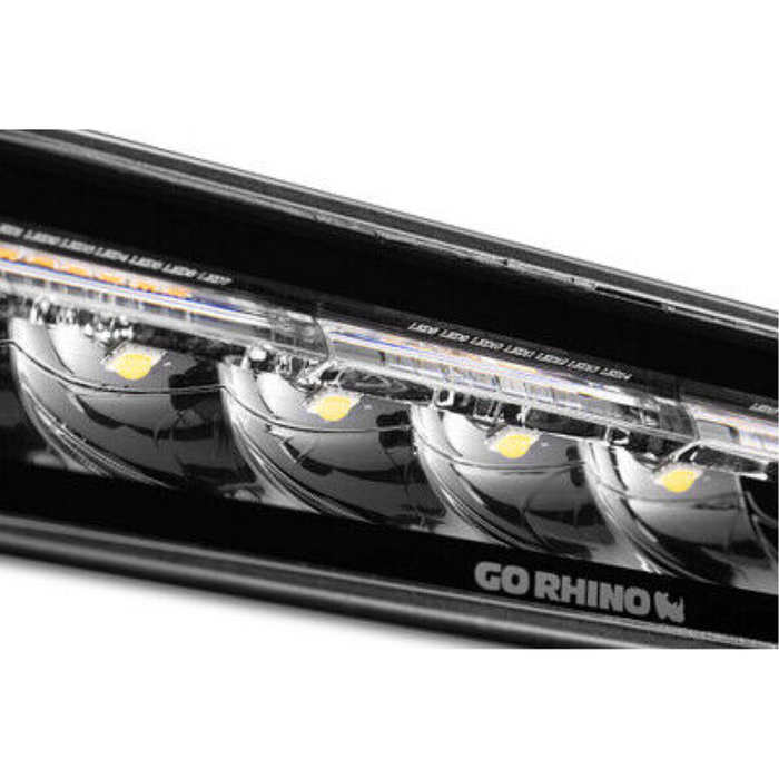 Go Rhino Blackout Series SIXLINE  Spot Lights w/Amber LEDs Model 750600622SBS