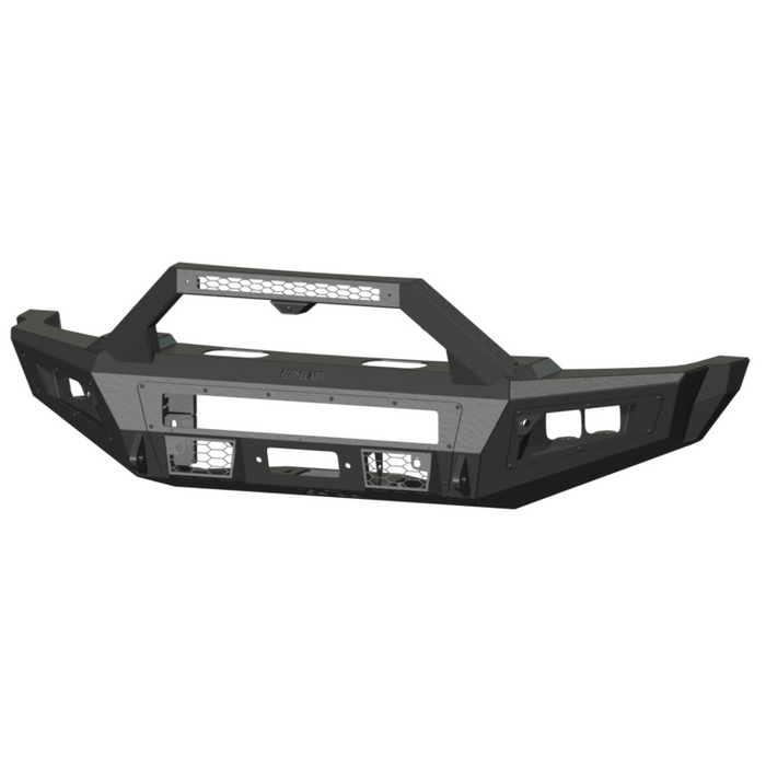 Bodyguard A2 Front Sport - W/O Sensor Cutouts ACC Compatible W/O Mesh Grille With Camera Harness + Pod Texture Black Powder Coat **Fits 450/550 Fender Trim** Model CCF23DNTNB