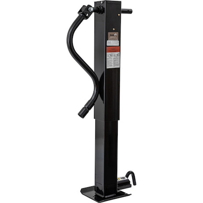 Buyers Products 12 Inch Heavy-Duty Side Pin 4 Inch Square Jack with Handle, Packaged Model 5391410HPKGD