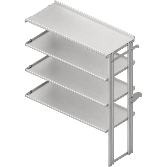 Hackney Expansion Shelving Module with Ladder Top and 3 Shelves - 23D x 54W x 60.5H Model 2354LX