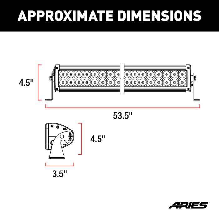 ARIES 50" Double-Row LED Light Bar (24,000 Lumens) Model 1501278