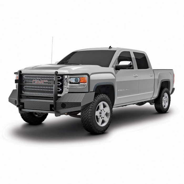 TrailFX Bumper W/ Grille Guard W/O Winch Mount Black Steel Model FX3022