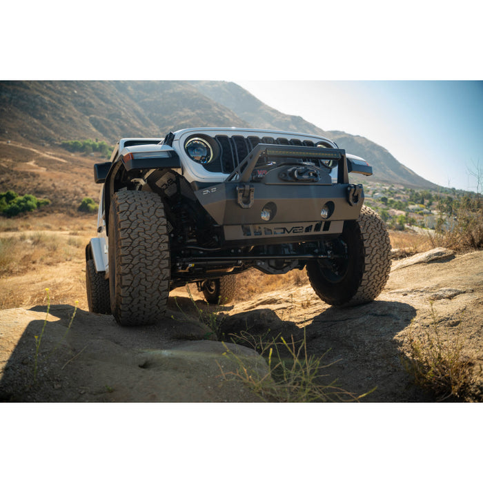 DV8 Offroad 2018-2025 Jeep Wrangler JL JLU Gladiator JT Front Differential Skid Plate Model SPJL-12