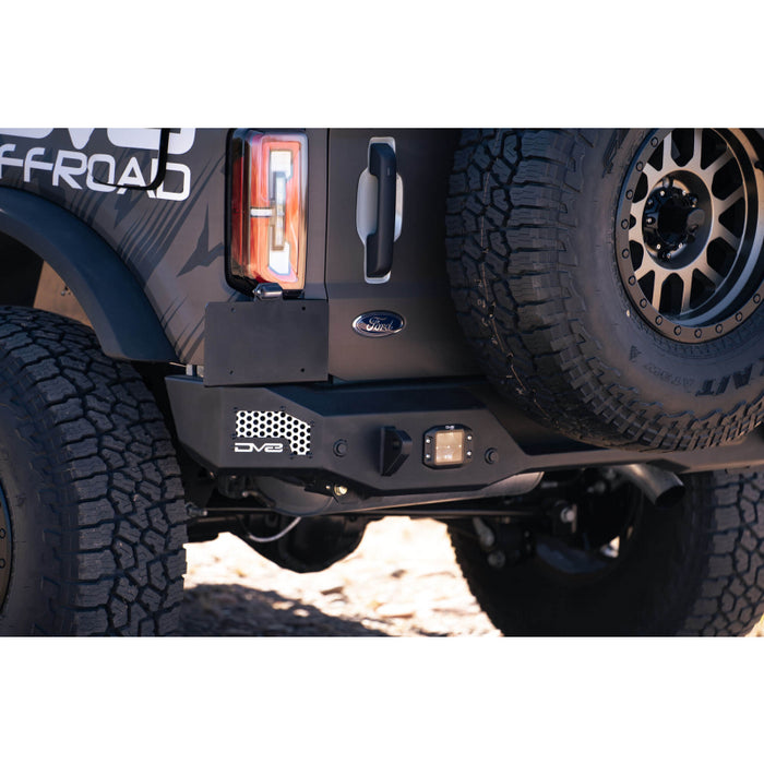 DV8 Offroad 2021-2025 Ford Bronco Mto Series Rear Bumper Model RBBR-01