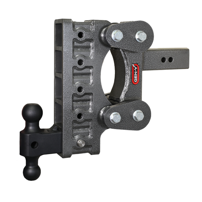 GEN-Y The BOSS TORSION-FLEX 2.5" Shank 9" Drop 2.4K TW 21K Hitch & GH-061 Dual-Ball Model GH-1315