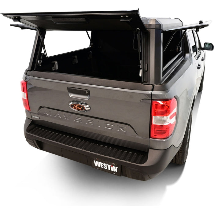 Westin EXP Truck Cap Hi-Top with Solid Front Glass Matte Black Model 16-15795