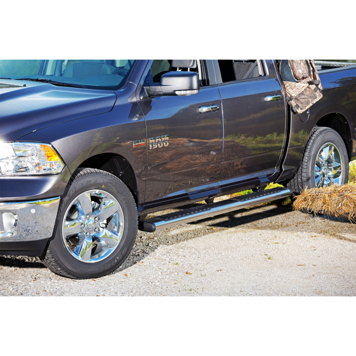 Dee Zee Stainless Steel Step Nerf Bars 6 in. Oval Cab Length Model DZ16113