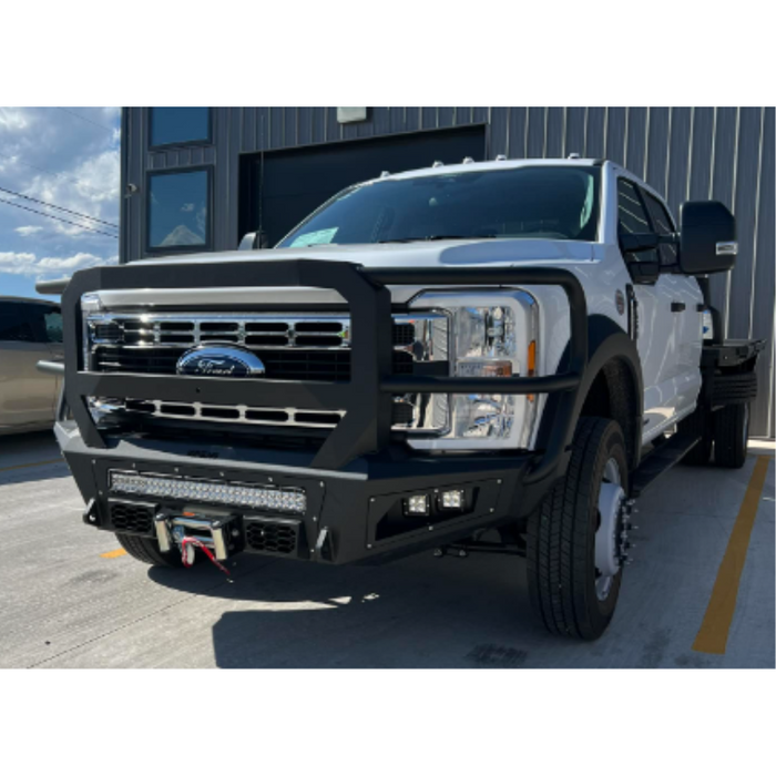 Bodyguard A2 Front Extreme - ACC Compatible No Sensors W/ Mesh Grille No Camera Harness Texture Black Powder Coat Model CEF23DNTMN