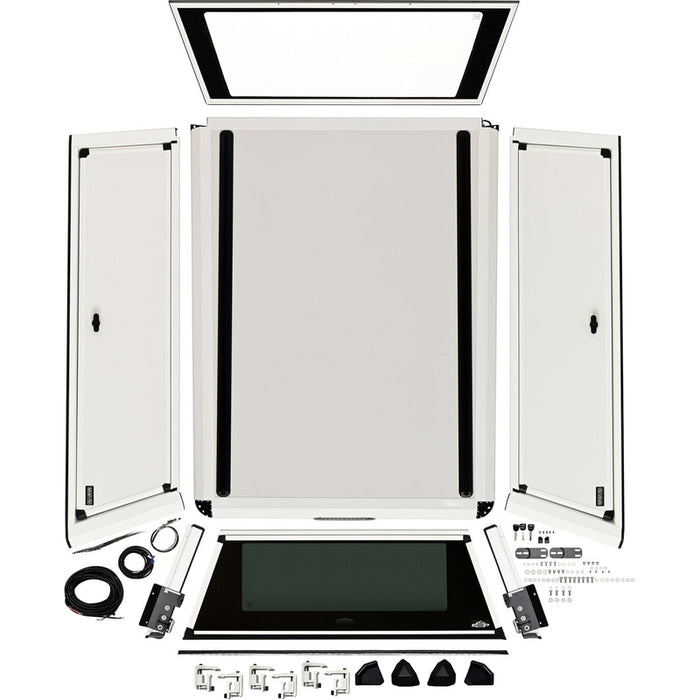 Westin EXP Truck Cap with Solid Front Glass Gloss White Model 16-14700