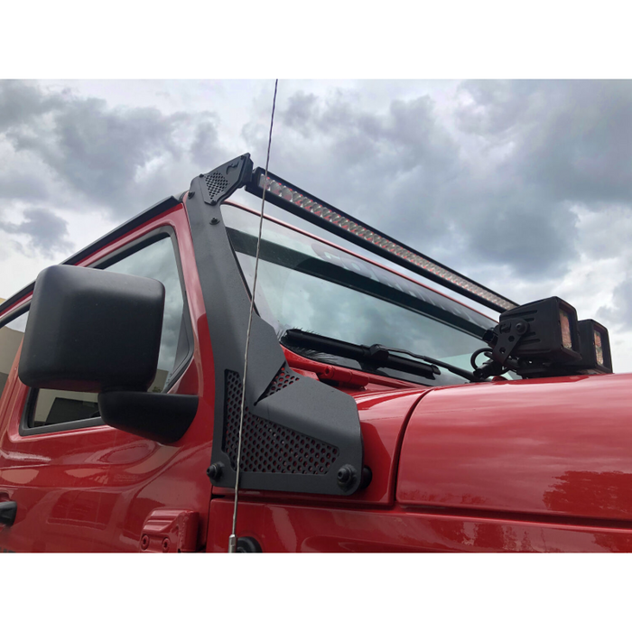 Go Rhino XE Windshield Light Mount for Jeep Wrangler JL/Gladiator JT, fits 50" Light Bar Model 730500T