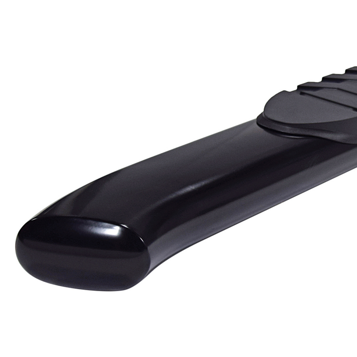 TrailFX 5" Oval Straight Step Nerf Bars W/ Step Pads Powder Coat Black Steel Model A7050B