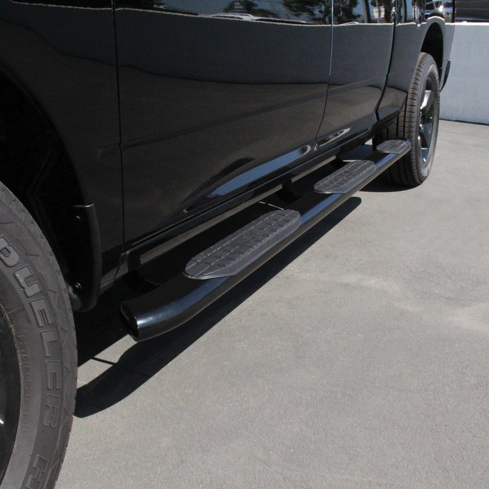 Westin PRO TRAXX 5 Oval Wheel to Wheel Step Nerf Bars Black For Quad Cab And Crew Cab Model 21-534315