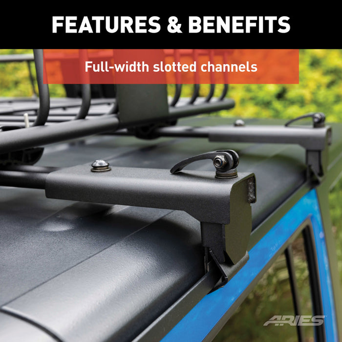 ARIES Jeep Roof Rack Crossbars for Wrangler JK (2-Pack) Model 2070450