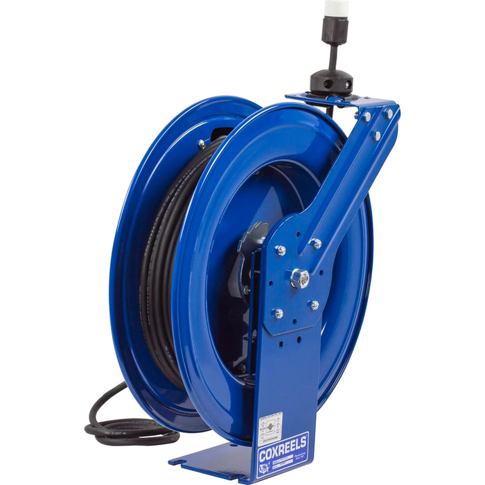 Coxreels PC Series Spring Driven Cord Reel Single Industrial Receptacle 12 GA x 75 ft. - Cord Included Model PC19-7512-A