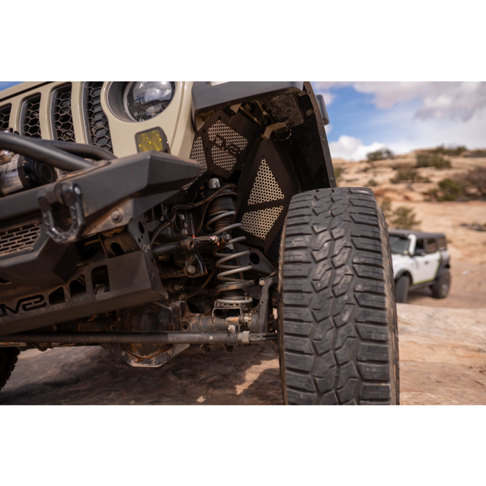 DV8 Offroad 2018-2025 Jeep Wrangler JL JLU Gladiator JT Front Inner Fenders Model INFEND-06FB