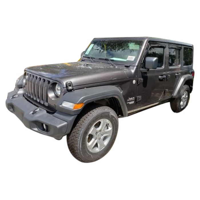 TrailFX Wind Deflector Low Profile Tape-On Smoke Acrylic Set of 4 Model 4250H