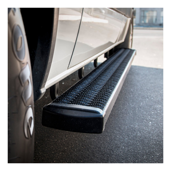 Luverne Grip Step 7" x 78" Black Aluminum Running Boards Select Silverado Sierra Model 415078-401445
