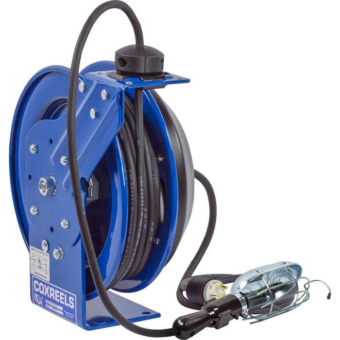 Coxreels PC Series Spring Driven Cord Reel Incandescent Cage Light 16 GA x 50 ft. - Cord Included Model PC13-5016-E