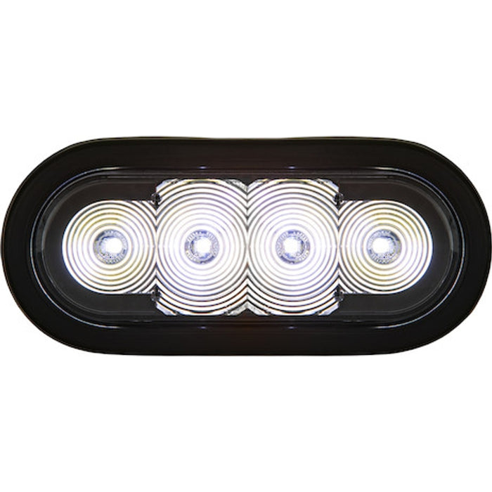 Buyers Products 6 Inch Oval LED Clear/Clear Lens Strobe Light Model SL62CO