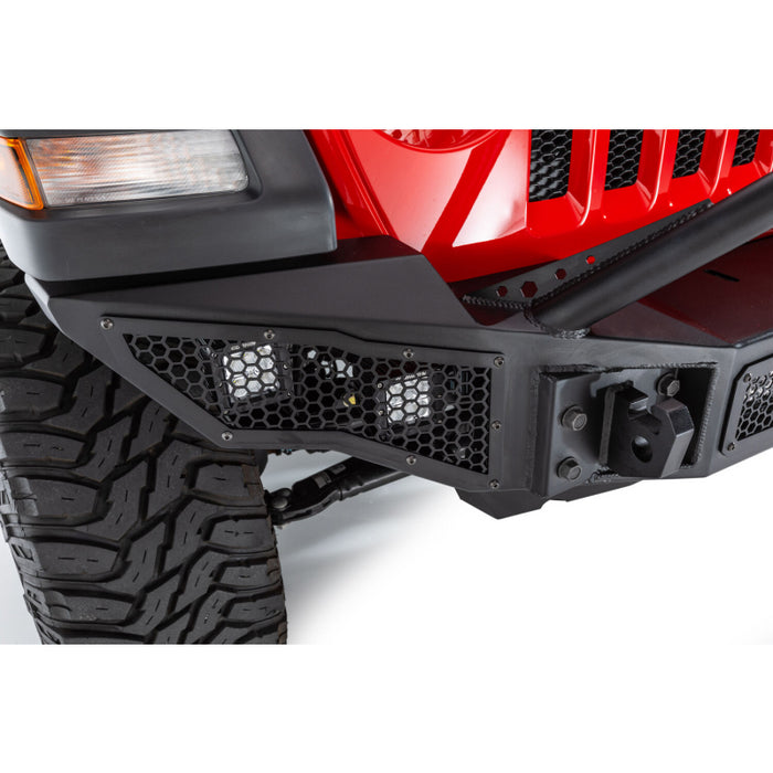 Go Rhino Rockline Winch-Ready Full Width Bumper With Overrider For Jeep Model 331201T