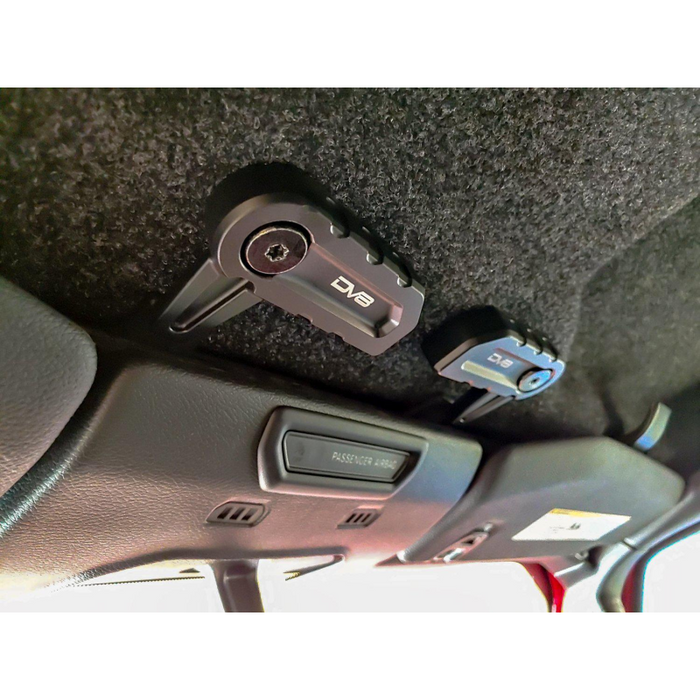 DV8 Offroad 2018-2025 Jeep Wrangler JL JLU Billet T-Handles for Hard Top Model HTJL-H