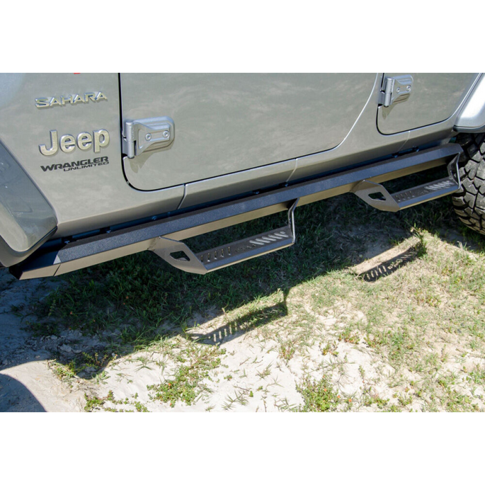 N-Fab Predator Pro Side Steps Textured Black Aluminum Model PRJ1863-TX