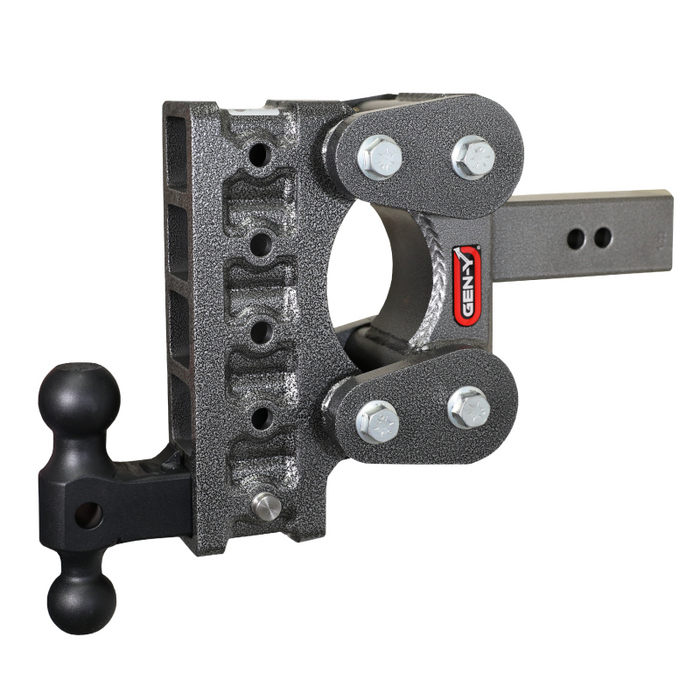 GEN-Y The BOSS TORSION-FLEX 2.5" Shank 7.5" Drop 1.7K TW 16K Hitch & GH-051 Dual-Ball Model GH-1115