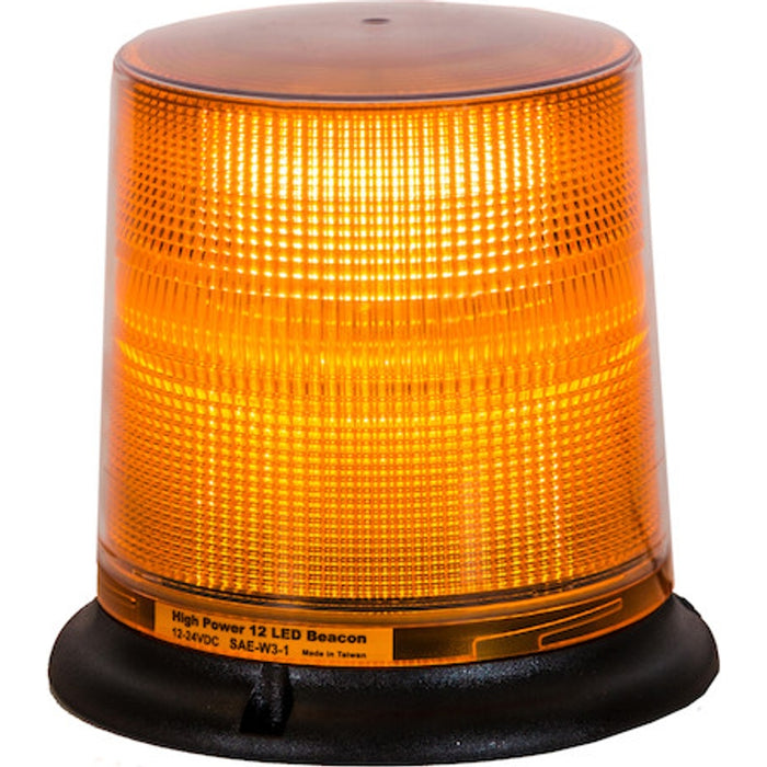 Buyers Products 6.5 Inch by 6.5 Inch Amber LED Beacon Light With Tall Lens  (Magnetic Mount with 10 Foot Auxiliary Power Cord) Model SL695A