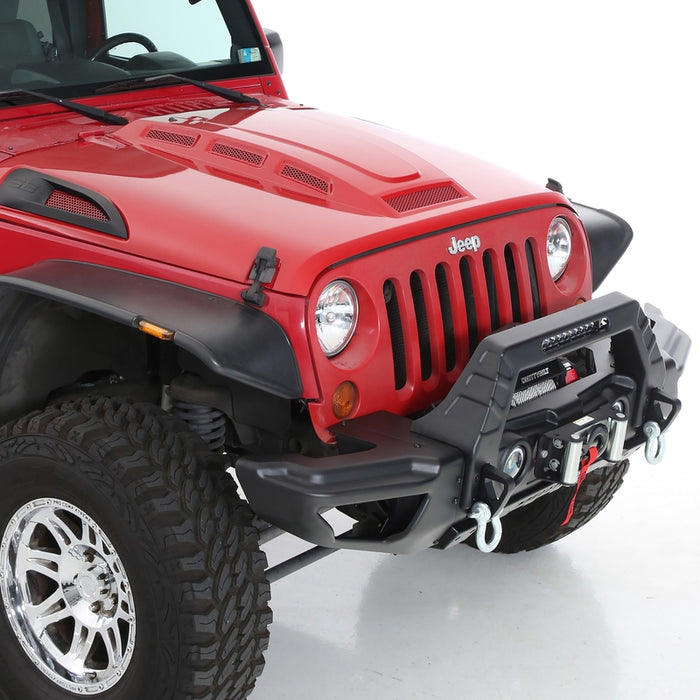 Smittybilt H.E.M.I Vented Hood - Unpainted (07-18 JK/JKU) Model 76500
