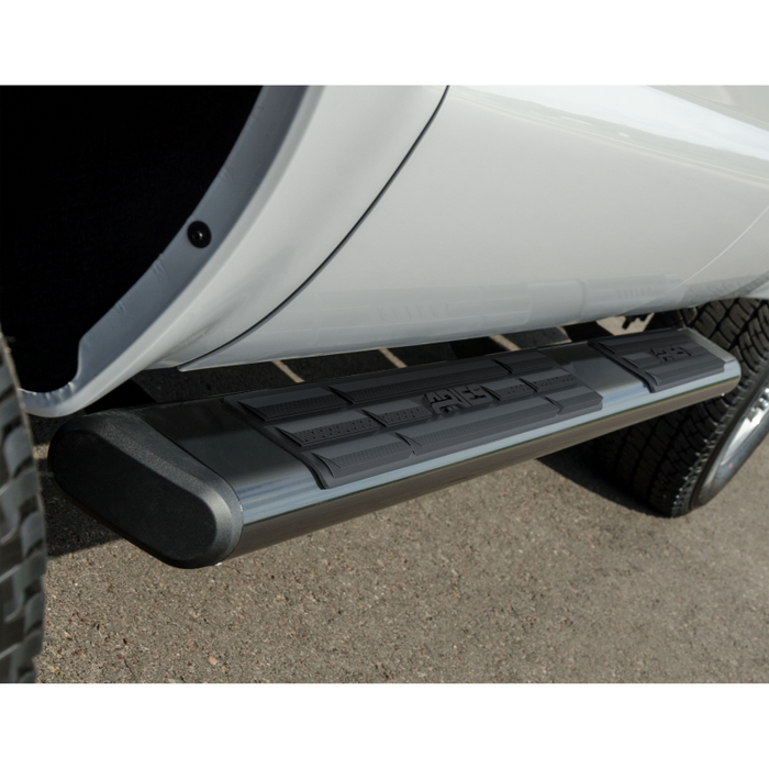 ARIES 6" x 85" Black Aluminum Oval Step Nerf Bars Model 4445025