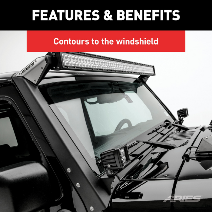 ARIES Jeep JK Roof Light Mounting Brackets Model 15911