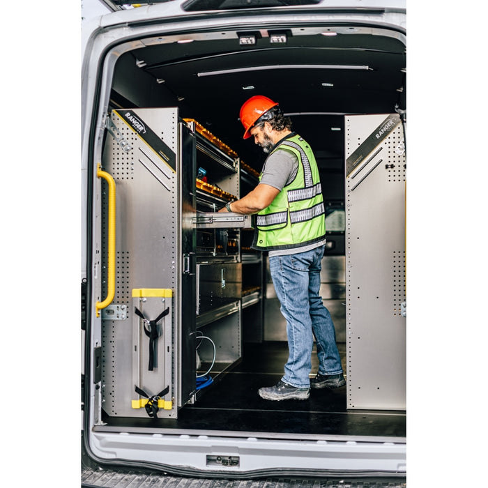 Ranger Design N4 3 Tray Aluminum Van Shelving for Low Roof Vans 16"x48"x44.5"  - 12 Bulk Pack Model N4-RA48-3x12