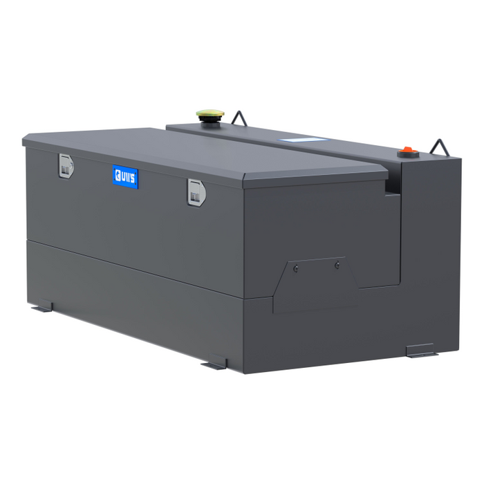 UWS Matte Black 100-Gallon Steel-Aluminum Combo Transfer Tank Model ST-100-COMBO-MB