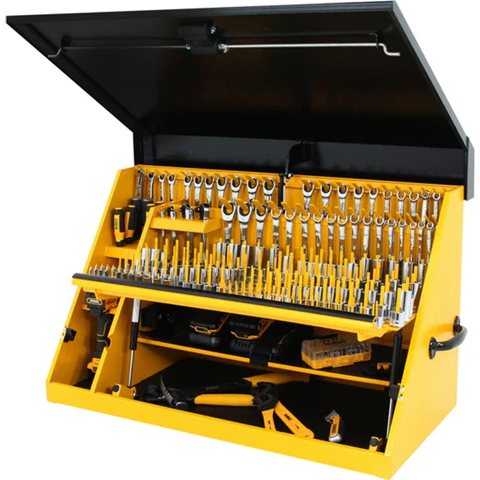 Montezuma 36 x 17 In. Steel Triangle® Toolbox Yellow/Black Top Mount Toolbox DXTB36BY