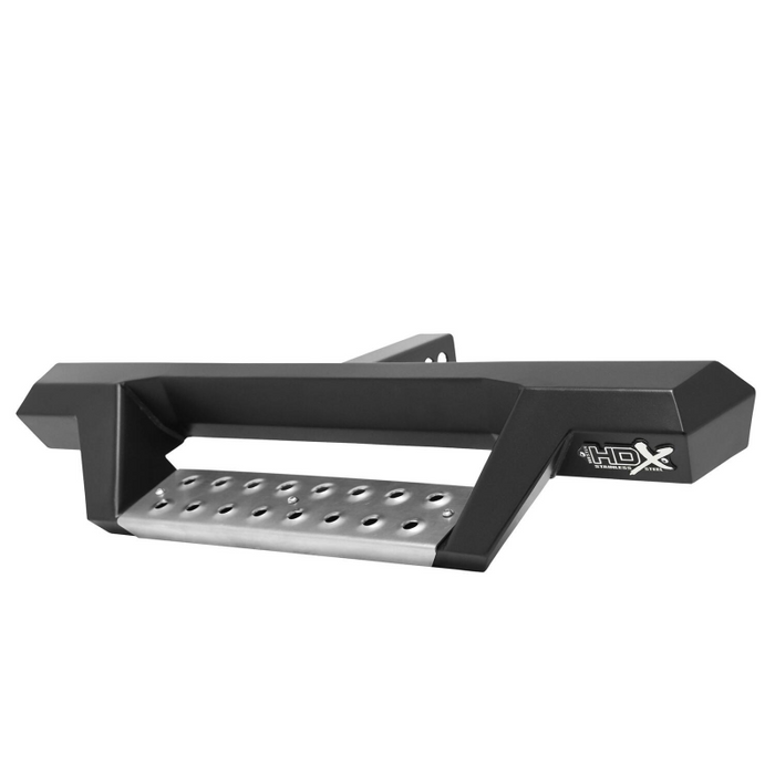 Westin HDX Stainless Drop Hitch Bed Step 34'' Step For 2'' Receiver Textured Black Hexagon Shape Model 56-100152